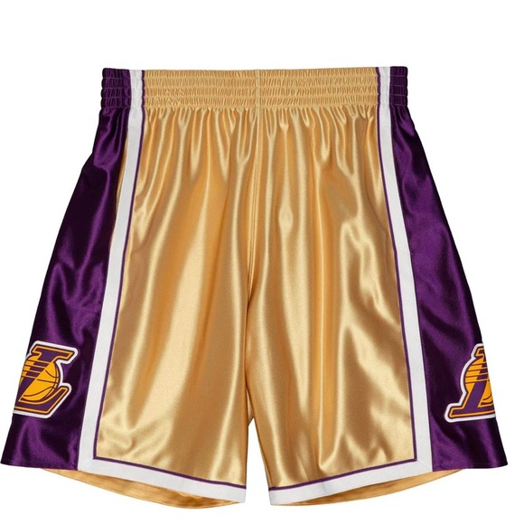NBA Los Angeles Lakers 2009 75th Anniversary Gold Shorts - Picture 1 of 8